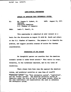 51/167 4cc 8/23/71 ATTACK ON AMERICAN FREE ENTERPRISE