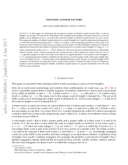 Counting Lyndon factors