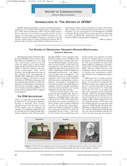 the history of ofdm