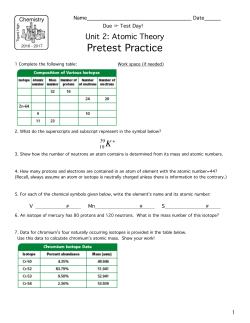 Pretest packet