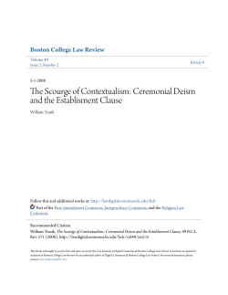 The Scourge of Contextualism: Ceremonial Deism