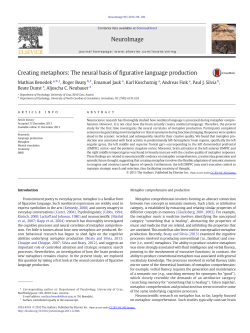 Creating metaphors: The neural basis of figurative language