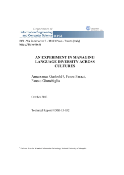 - Unitn Eprints Research