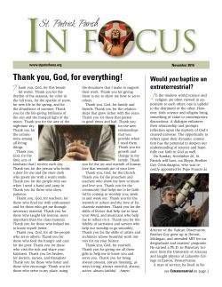 November 2016 - St. Patrick Church