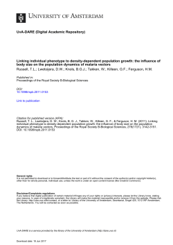 Linking individual phenotype to density