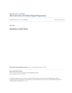 America and Asia - University of Toledo Digital Repository