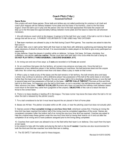 Coach Pitch (7-8yr.) Baseball/Softball