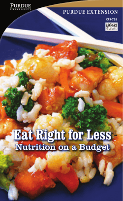 Nutrition on a Budget