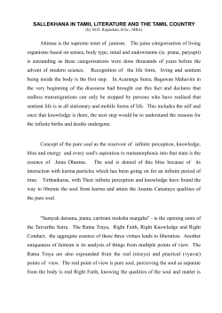 SALLEKHANA IN TAMIL LITERATURE AND THE TAMIL