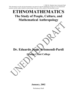ethnomathematics - Orange Coast College