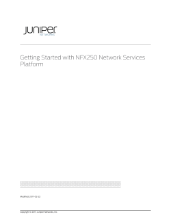 Getting Started with NFX250 Network Services