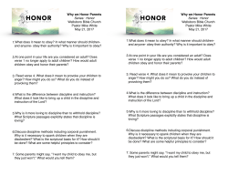 Connect Group Questions 5/21/17