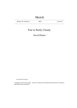 Fair to Partly Cloudy - Iowa State University Digital Repository