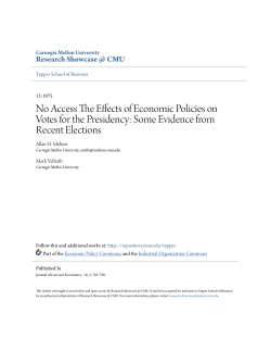 No Access The Effects of Economic Policies on Votes for the