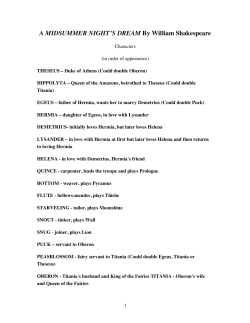 to Script - Orlando Shakespeare Theater