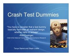 Crash Test Dummies - McMaster University > ECE