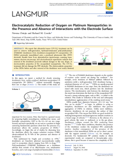 Electrocatalytic Reduction of Oxygen on