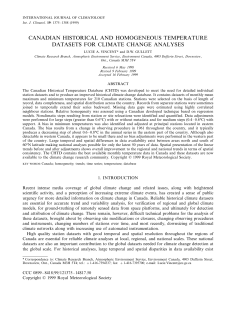 Canadian historical and homogeneous temperature datasets for