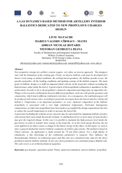 A GAS DYNAMICS BASED METHOD FOR ARTILLERY INTERIOR