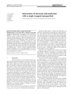 Interaction of electrons and molecules with a single trapped