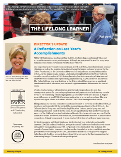 the lifelong learner - University of Dayton