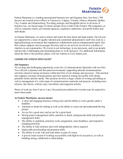 Fasken Martineau is a leading international business law and