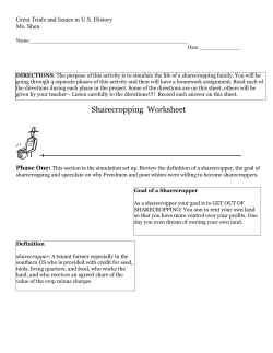 Sharecropping Game