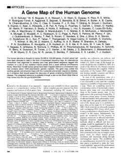 A GeneMap of the HumanGenome