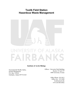 TFS Hazardous Waste Management