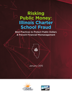 Risking Public Money: Illinois Charter School Fraud