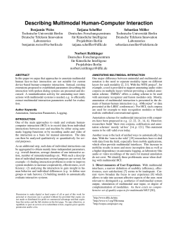 Describing Multimodal Human