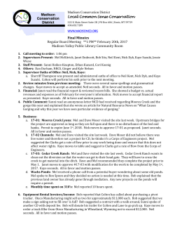 February 2017 - Madison Conservation District