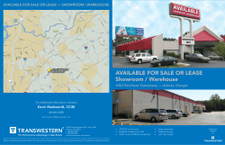 AVAILABLE FOR SALE OR LEASE Showroom / Warehouse