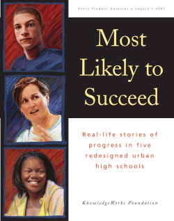 Real-life stories of progress in five redesigned
