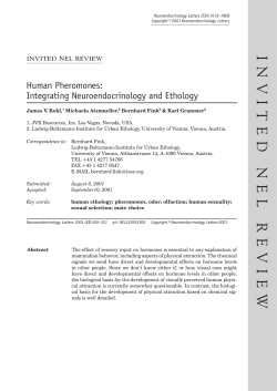 Human Pheromones - Universit&auml;t Wien
