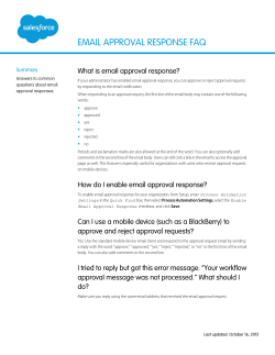 Email Approval Response FAQ
