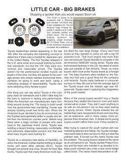 little car - big brakes