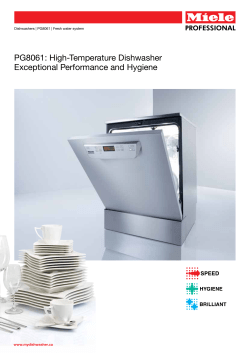 PG8061 High-Temp Dishwasher