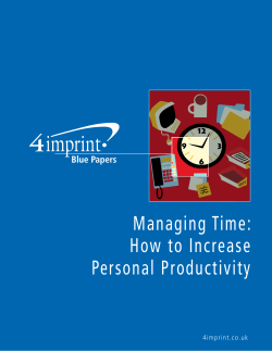 How to Increase Personal Productivity