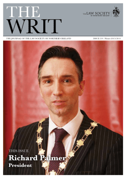 Richard Palmer - The Law Society of Northern Ireland