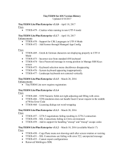 TinyTERM for iOS Version History