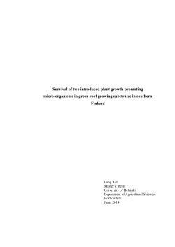 Detection of development pattern of two plant growth promting