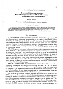 Hypernetted Chain Approximation, Convolution Approximation and