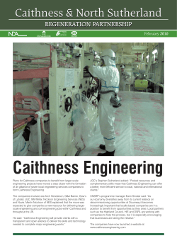 CNSRP Newsletter Issue 4 - Caithness and North Sutherland