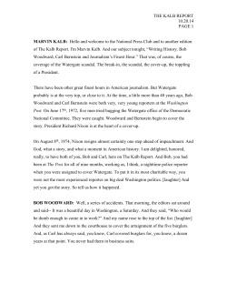 carl bernstein - Office of the Vice President for Research