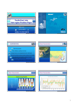 North-East Asia Sub-region Position Paper North