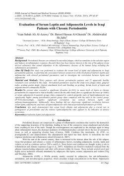 Evaluation of Serum Leptin and Adiponectin Levels in Iraqi