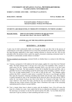 Contract - UKZN Library