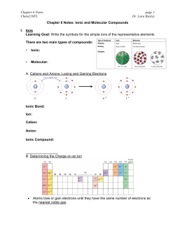 Chapter 6 notes
