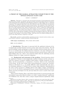 A proof of the Global Attractor Conjecture in the single linkage class